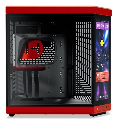 HYTE Y70 Touch Infinite Midi Tower Czarny, Kolor wiśniowy