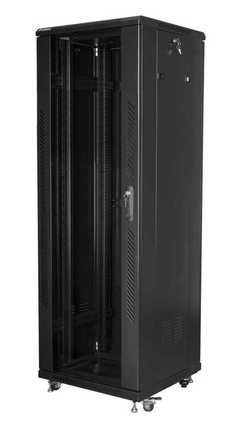 SZAFA INSTALACYJNA RACK STOJĄCA 19" 37U 600X600 CZARNA LANBERG (FLAT PACK)