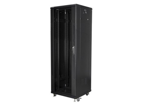 SZAFA INSTALACYJNA RACK STOJĄCA 19" 37U 600X600 CZARNA LANBERG (FLAT PACK)