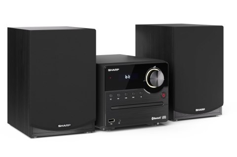 Sharp XL-B512(BK) Mikrosystem Hi-Fi, CD/FM/USB/Bluetooth v5.0, 45W, czarny Sharp | Mikrosystem Hi-Fi | XL-B512(BK) | Gniazdo USB