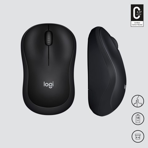 Mysz Logitech M220 Silent 910-004878 (optyczna; 1000 DPI; kolor czarny) (WYPRZEDAŻ)