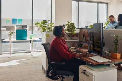 POLY Jednouszny zestaw słuchawkowy Blackwire 3310 USB-C + przejściówka USB-C/A