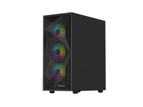 NATEC OBUDOWA GAMINGOWA GENESIS DIAXID 605 ARGB MIDI TOWER USB-C Z OKNEM CZARNA