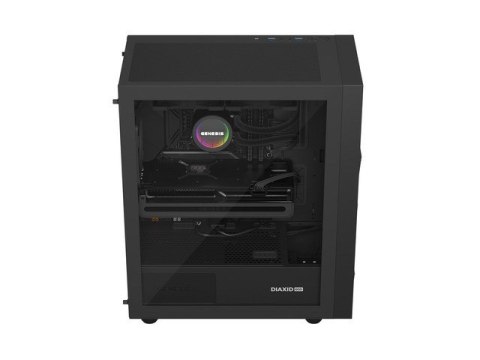 NATEC OBUDOWA GAMINGOWA GENESIS DIAXID 605F MIDI TOWER USB-C Z OKNEM CZARNA