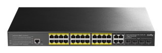 Cudy GS2028PS4 Zarządzany L2 Gigabit Ethernet (10/100/1000) Obsługa PoE 1U Czarny