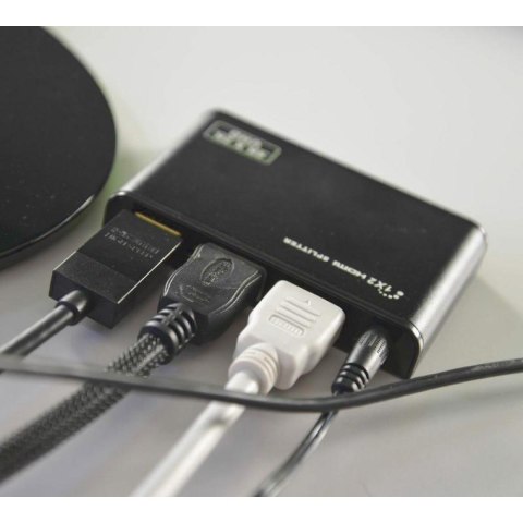 Techly IDATA HDMI2-4K2 rozgałęziacz telewizyjny HDMI 2x HDMI