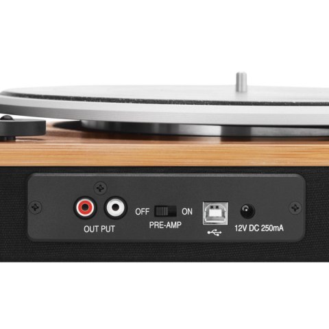 Gramofon Marley Stir It Up, bezprzewodowy, sygnowany czarny Port USB gramofonu Marley Stir It Up