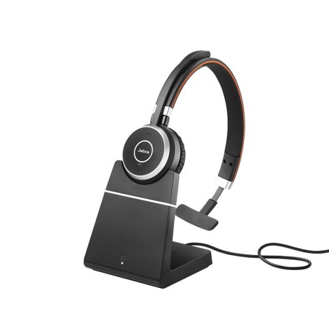 Jabra Evolve 65 SE Zestaw słuchawkowy Przewodowy i Bezprzewodowy Opaska na głowę Połączenia/muzyka Micro-USB Bluetooth Podstawka