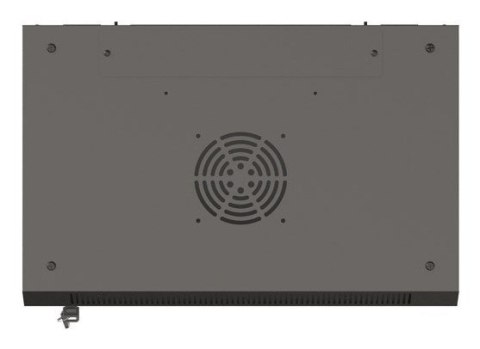 Szafa instalacyjna rack wisząca 19" 6U 540x350 czarna drzwi przeszklone LANBERG (Flat Pack)