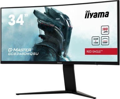 Iiyama G-MASTER GCB3480WQSU-B1 monitor komputerowy 86,4 cm (34") 3440 x 1440 px UltraWide Quad HD LCD Czarny