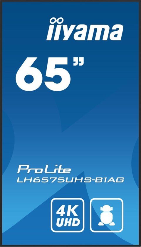 Monitor Iiyama ProLite LH6575UHS-B1AG - 65" - Płaski ekran - 163.8 cm