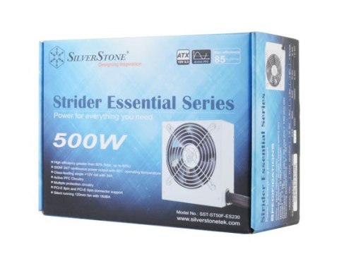 Silverstone ST50F-ES230 moduł zasilaczy 500 W 24-pin ATX Aluminium