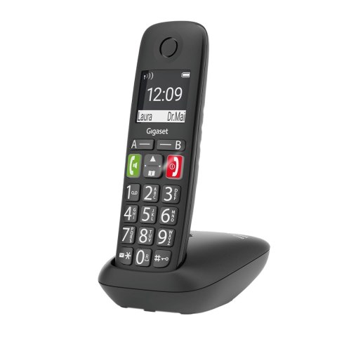 Telefon bezprzewodowy DECT Gigaset E290 - czarny