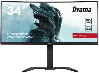 Iiyama G-MASTER GCB3481WQSU-B1 monitor komputerowy 86,4 cm (34") 3440 x 1440 px UltraWide Quad HD LCD Czarny