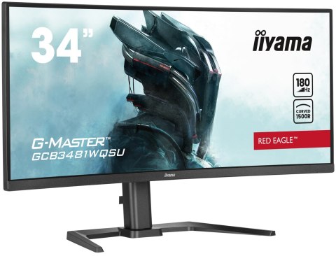 Iiyama G-MASTER GCB3481WQSU-B1 monitor komputerowy 86,4 cm (34") 3440 x 1440 px UltraWide Quad HD LCD Czarny