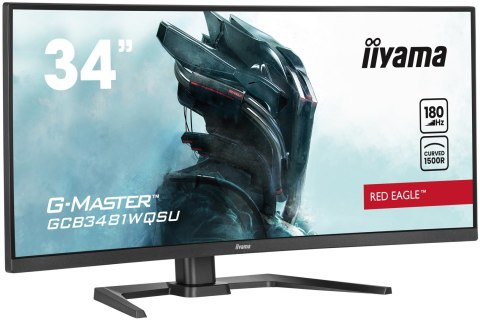 Iiyama G-MASTER GCB3481WQSU-B1 monitor komputerowy 86,4 cm (34") 3440 x 1440 px UltraWide Quad HD LCD Czarny