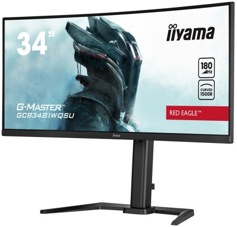 Iiyama G-MASTER GCB3481WQSU-B1 monitor komputerowy 86,4 cm (34") 3440 x 1440 px UltraWide Quad HD LCD Czarny