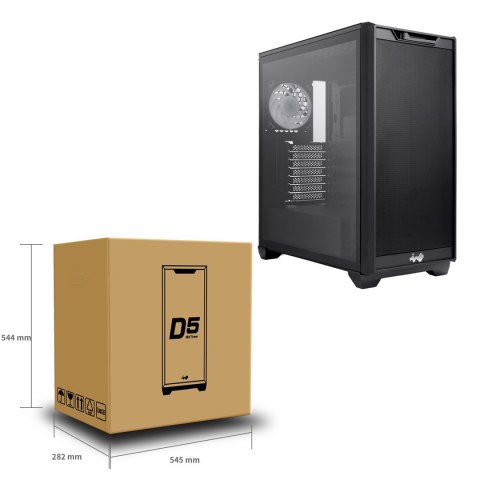 InWin D5 Gehäuse - schwarz