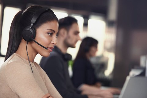 Jabra Evolve2 40 SE Zestaw słuchawkowy Przewodowa Opaska na głowę Połączenia/muzyka USB Type-C / USB Type-A Czarny