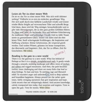 Tolino vision kolorowy czytnik e-booków