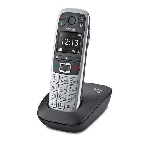 Gigaset E560 wewnętrzny telefon bezprzewodowy z dużymi przyciskami - platynowy