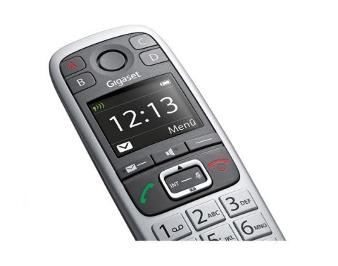 Gigaset E560 wewnętrzny telefon bezprzewodowy z dużymi przyciskami - platynowy