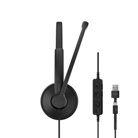 Zestaw słuchawkowy EPOS IMPACT 100 UC Stereo USB-C+A Headset - Stereo (1001420)