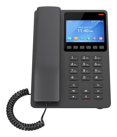 Grandstream Networks GHP631W telefon VoIP Czarny 2 linii LCD Wi-Fi