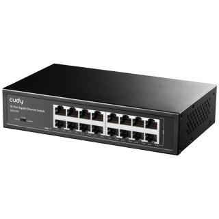 Cudy GS1016 łącza sieciowe Gigabit Ethernet (10/100/1000) Czarny
