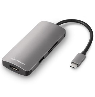 Hub USB 3.0 TYPE C multiport kolor szary