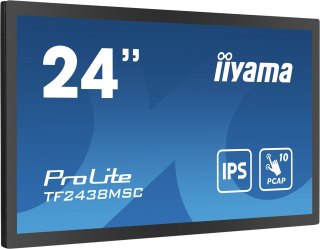 Iiyama 23,8-calowy, 10-punktowy monitor dotykowy PCAP Open Frame z technologią panelu IPS, szklaną konstrukcją od krawędzi do kr
