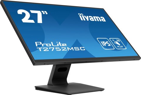 Iiyama ProLite T2752MSC-B1 monitor komputerowy 68,6 cm (27") 1920 x 1080 px Full HD LED Ekran dotykowy Czarny