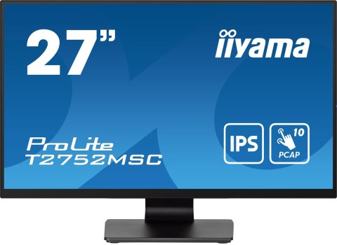 Iiyama ProLite T2752MSC-B1 monitor komputerowy 68,6 cm (27") 1920 x 1080 px Full HD LED Ekran dotykowy Czarny