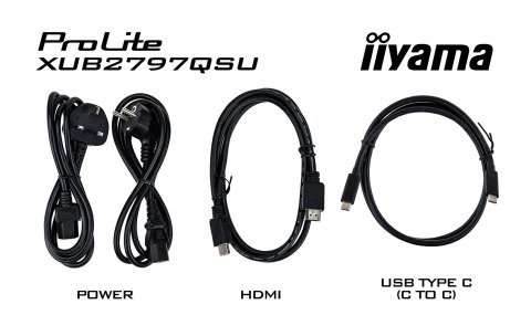Monitor iiyama ProLite XUB2797QSU-W2 27" - Płaski ekran - 68,6 cm