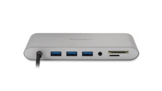 Kensington Przenośna stacja dokująca UH1440P, USB-C, 5 Gb/s, podwójne wideo, nie wymaga sterowników, zasilanie