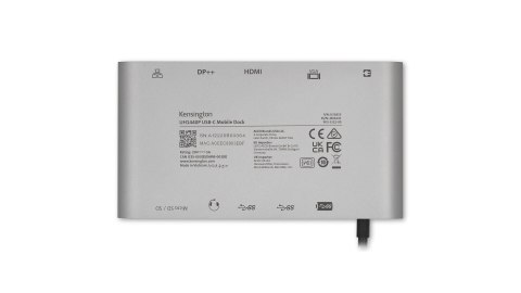 Kensington Przenośna stacja dokująca UH1440P, USB-C, 5 Gb/s, podwójne wideo, nie wymaga sterowników, zasilanie