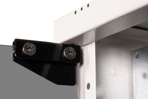 Szafa sieciowa wisząca 19" 9U, SOHO PRO 460 x 540 x 400 mm, drzwi szyba, szary, niezłożona, 60kg