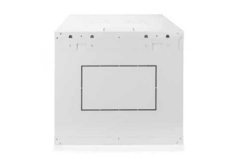 Szafa sieciowa wisząca DYNAmic 19" 9U rack 600x600, drzwi szyba, szary, niedzielona, złożona, 60kg