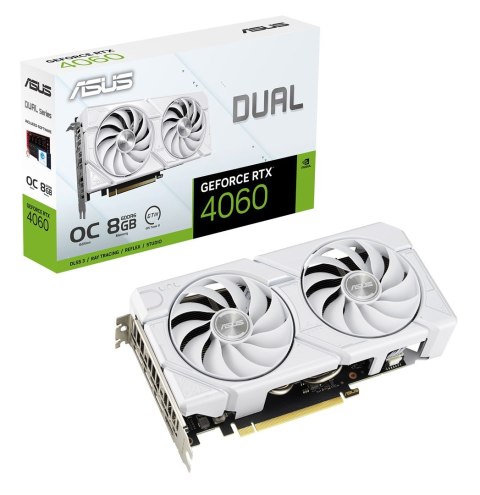 ASUS Dual -RTX4060-O8G-EVO-WHITE NVIDIA GeForce RTX 4060 8 GB GDDR6