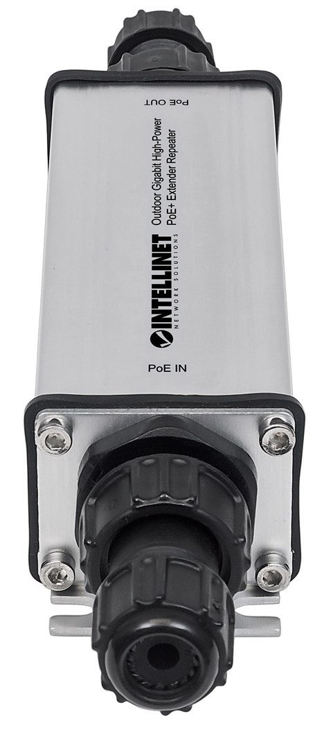 GIGABITOWY EXTENDER SYGNAŁU POE/POE+ 1-PORTOWY ZEWNĘTRZNY