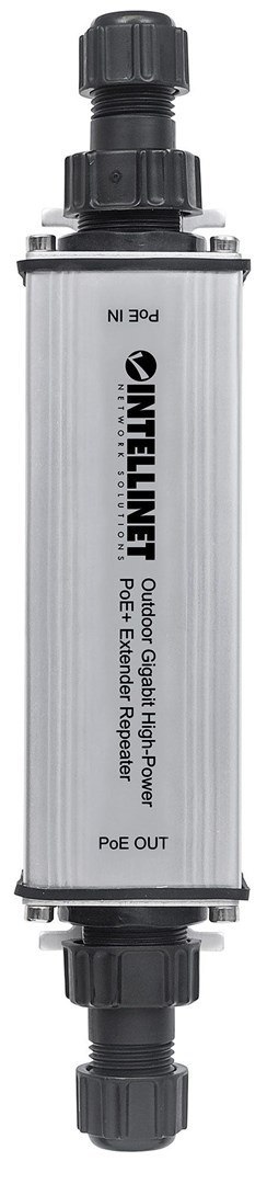 GIGABITOWY EXTENDER SYGNAŁU POE/POE+ 1-PORTOWY ZEWNĘTRZNY