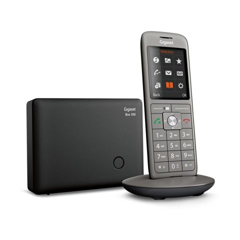 Telefon bezprzewodowy z identyfikatorem dzwoniącego - DECT/GAP - Antracyt