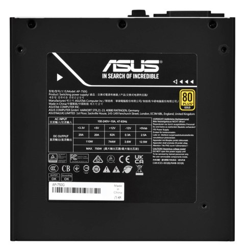 Zasilacz Asus Prime 750W Gold