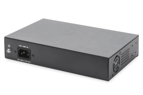 Przełącznik sieciowy niezarządzalny desktop 8x RJ45 Gb/s (w tym 6xPoE)+ 2x SFP, PoE++ budżet 180W
