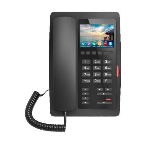Fanvil H5W Czarny | Telefon VoIP | HD Audio, Wi-Fi, RJ45 100Mb/s PoE, wyświetlacz LCD, desktop