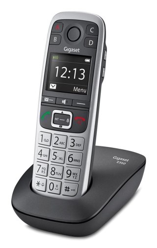 Gigaset E560 telefon Telefon w systemie DECT Nazwa i identyfikacja dzwoniącego Czarny, Srebrny