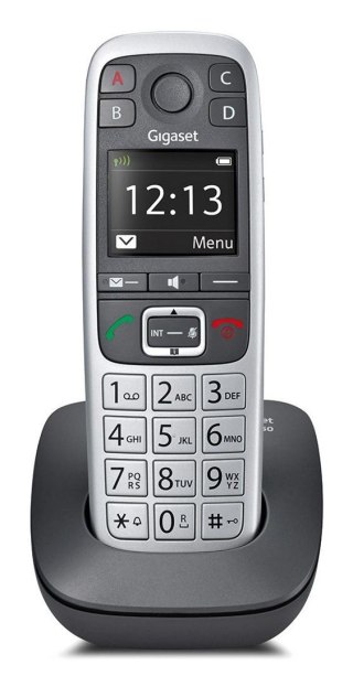 Gigaset E560 telefon Telefon w systemie DECT Nazwa i identyfikacja dzwoniącego Czarny, Srebrny