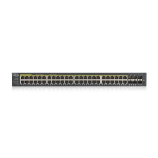 Zyxel GS1920-48HPV2 Zarządzany Gigabit Ethernet (10/100/1000) Obsługa PoE Czarny