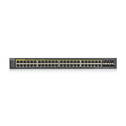 Zyxel GS1920-48HPV2 Zarządzany Gigabit Ethernet (10/100/1000) Obsługa PoE Czarny