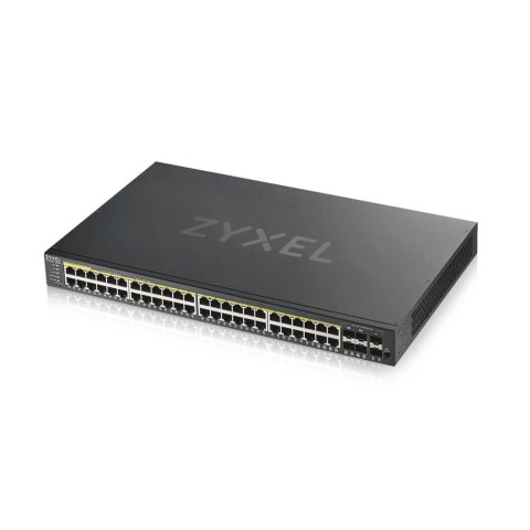 Zyxel GS1920-48HPV2 Zarządzany Gigabit Ethernet (10/100/1000) Obsługa PoE Czarny